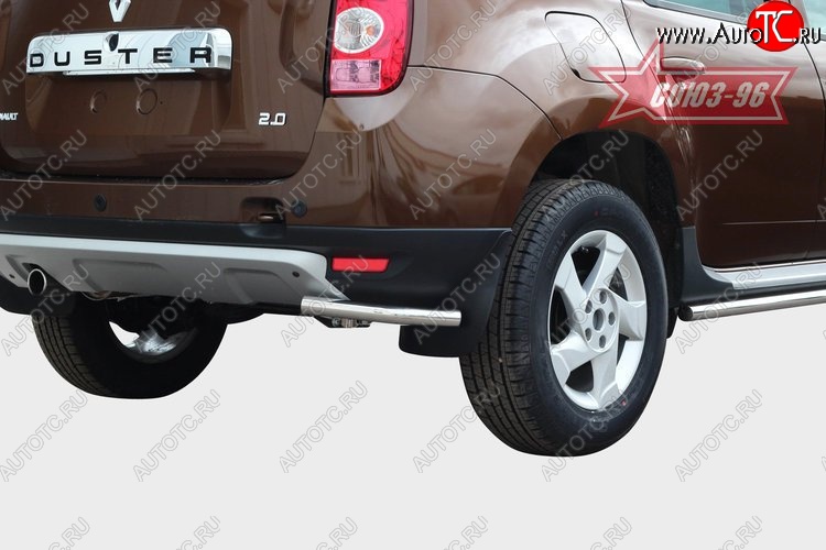 8 189 р. Угловая защита заднего бампера с диаметром 42 мм SOUZ-96 Renault Duster HS дорестайлинг (2010-2015)  с доставкой в г. Керчь