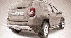 Одинарная защита заднего бампера из трубы диаметром 42 мм Slitkoff Renault Duster  HS (2010-2015) дорестайлинг