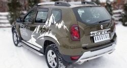 11 399 р. Одинарная защита заднего бампера из трубы диаметром 42 мм (рестайлинг) SLITKOFF  Renault Duster  HS (2010-2021) дорестайлинг, рестайлинг  с доставкой в г. Керчь. Увеличить фотографию 4