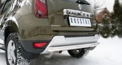11 999 р. Одинарная защита заднего бампера из трубы диаметром 63 мм (рестайлинг) SLITKOFF  Renault Duster  HS (2010-2021) дорестайлинг, рестайлинг  с доставкой в г. Керчь. Увеличить фотографию 2