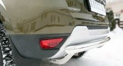 11 999 р. Одинарная защита заднего бампера из трубы диаметром 63 мм (рестайлинг) SLITKOFF  Renault Duster  HS (2010-2021) дорестайлинг, рестайлинг  с доставкой в г. Керчь. Увеличить фотографию 3