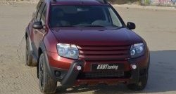 8 549 р. Накладка-кенгурятник Kart RS Renault Duster HS дорестайлинг (2010-2015) (Неокрашенная)  с доставкой в г. Керчь. Увеличить фотографию 6