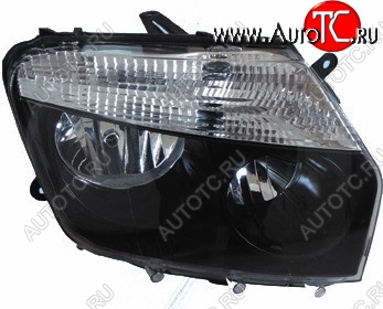 3 099 р. Фара BRIGHTROAD (под эл, корректор, черная, правая) Renault Duster HS дорестайлинг (2010-2015)  с доставкой в г. Керчь
