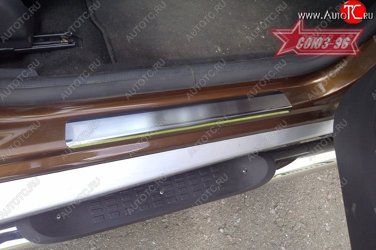 2 249 р. Накладки на внутренние пороги Souz-96 (без логотипа) Renault Duster HS дорестайлинг (2010-2015)  с доставкой в г. Керчь