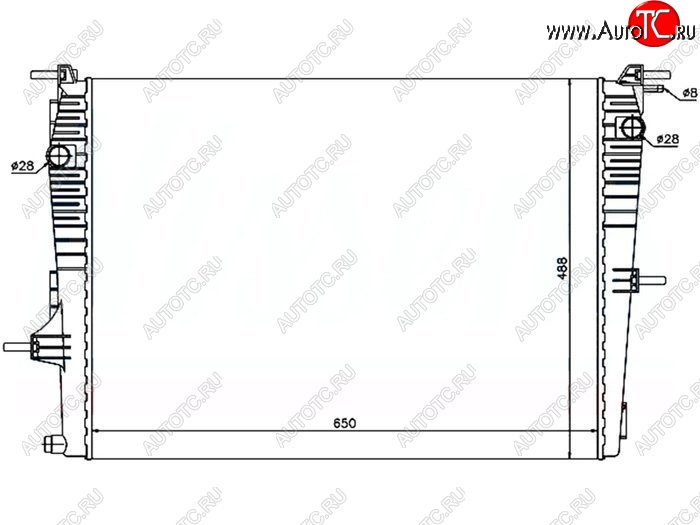 6 699 р. Радиатор двигателя SAT Renault Scenic 3 рестайлинг (2012-2016)  с доставкой в г. Керчь
