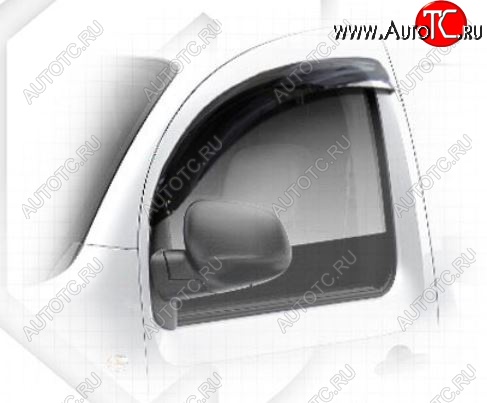 1 839 р. Дефлектора окон CA-Plastic  Renault Kangoo  KW0 (2013-2016) рестайлинг (Classic полупрозрачный)  с доставкой в г. Керчь
