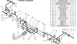 7 849 р. Фаркоп Лидер Плюс Renault Kangoo KC 1- дорестайлинг (1997-2003) (Без электропакета)  с доставкой в г. Керчь. Увеличить фотографию 2