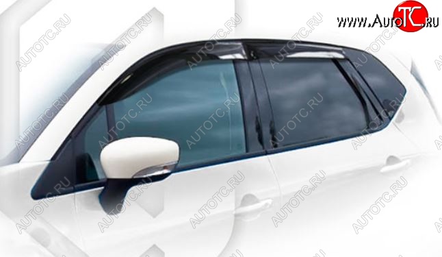 1 999 р. Дефлектора окон CA-Plastic Renault Kaptur дорестайлинг (2016-2020) (Classic полупрозрачный, Без хром.молдинга)  с доставкой в г. Керчь