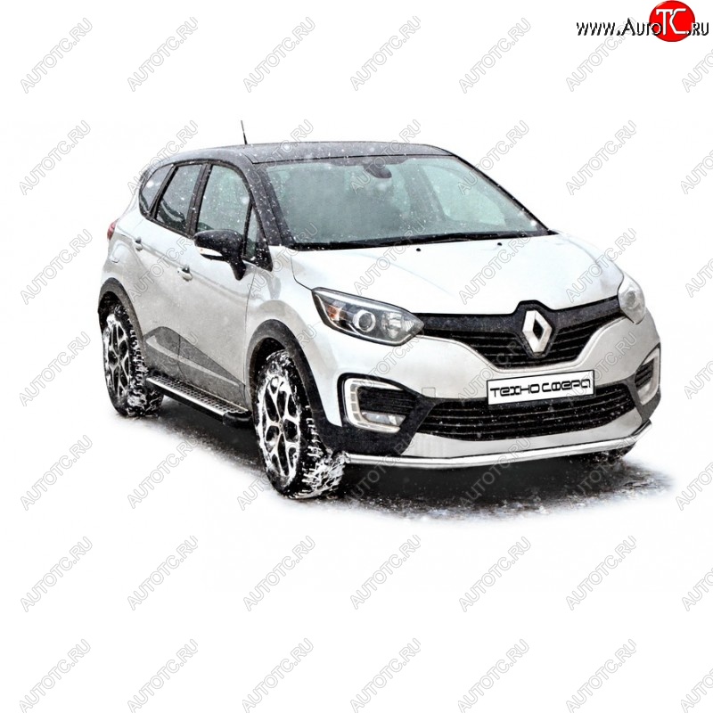 17 199 р. Порожки для ног Бумер (алюминий)  Renault Kaptur (2016-2025) дорестайлинг, рестайлинг  с доставкой в г. Керчь