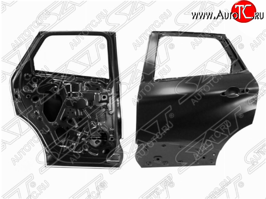 32 699 р. Левая задняя дверь SAT.  Renault Kaptur (2016-2020) дорестайлинг (Неокрашенная)  с доставкой в г. Керчь