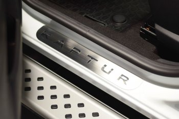 2 559 р. Накладки в проем дверей (4 шт) (НПС) RENAULT Kaptur 2016-  Renault Kaptur (2016-2025) дорестайлинг, рестайлинг (Нержавейка)  с доставкой в г. Керчь. Увеличить фотографию 3