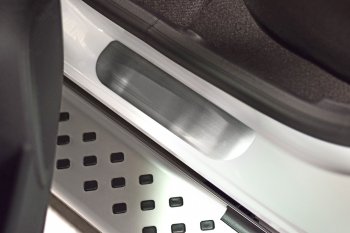 2 559 р. Накладки в проем дверей (4 шт) (НПС) RENAULT Kaptur 2016-  Renault Kaptur (2016-2025) дорестайлинг, рестайлинг (Нержавейка)  с доставкой в г. Керчь. Увеличить фотографию 4