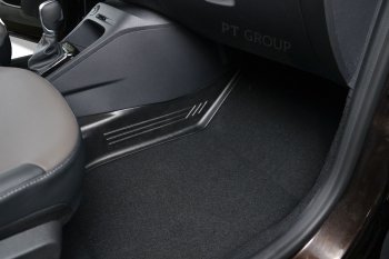 1 609 р. Накладки на ковролин Petroil Tuning  Renault Kaptur (2016-2025) дорестайлинг, рестайлинг (Тоннельные)  с доставкой в г. Керчь. Увеличить фотографию 3