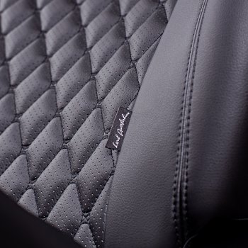 12 549 р. Чехлы для сидений Lord Autofashion Байрон (экокожа, 60/40, 3 Г-образных подголовника)  Renault Kaptur (2016-2020) дорестайлинг (Черный, вставка черная, строчка черная)  с доставкой в г. Керчь. Увеличить фотографию 6