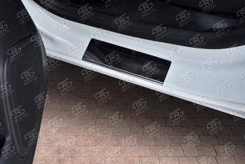 1 569 р. Накладки порожков салона Russtal Renault Kaptur дорестайлинг (2016-2020) (нержавейка зеркальная)  с доставкой в г. Керчь. Увеличить фотографию 3