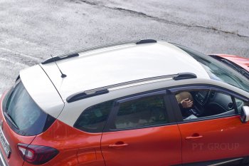 7 899 р. Рейлинги Petroil Tuning Renault Kaptur дорестайлинг (2016-2020) (Цвет: серебристый муар)  с доставкой в г. Керчь. Увеличить фотографию 2