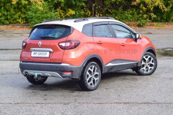 7 899 р. Рейлинги Petroil Tuning  Renault Kaptur (2016-2025) дорестайлинг, рестайлинг (Цвет: черный муар)  с доставкой в г. Керчь. Увеличить фотографию 2