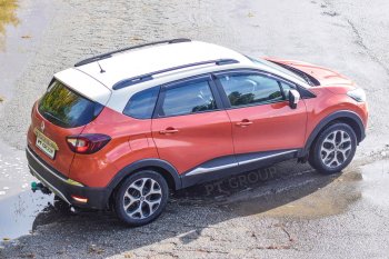7 899 р. Рейлинги Petroil Tuning  Renault Kaptur (2016-2025) дорестайлинг, рестайлинг (Цвет: черный муар)  с доставкой в г. Керчь. Увеличить фотографию 4