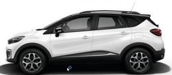 8 649 р. Рейлинги АПС  Renault Kaptur (2016-2025) дорестайлинг, рестайлинг (Черные, без поперечин)  с доставкой в г. Керчь. Увеличить фотографию 2