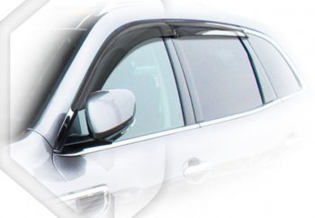 Дефлектора окон CA-Plastic Renault Koleos 2 (2016-2025) (Classic полупрозрачный, Без хром.молдинга)