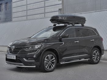 14 999 р. Защита переднего бампера (Ø42 мм, нержавейка) SLITKOFF Renault Koleos 2 (2016-2025)  с доставкой в г. Керчь. Увеличить фотографию 3