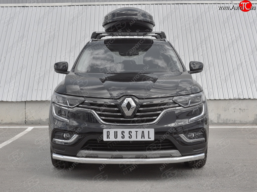 18 599 р. Защита переднего бампера (Ø63 мм, нержавейка) SLITKOFF  Renault Koleos  2 (2016-2025)  с доставкой в г. Керчь