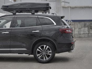 14 999 р. Защита заднего бампера (Ø63 мм, нержавейка) SLITKOFF  Renault Koleos  2 (2016-2025)  с доставкой в г. Керчь. Увеличить фотографию 3