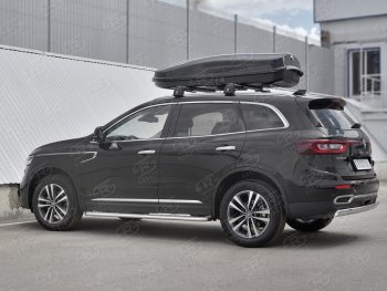 11 549 р. Защита заднего бампера (Ø75х42 мм, нержавейка) Russtal Renault Koleos 2 (2016-2025)  с доставкой в г. Керчь. Увеличить фотографию 2