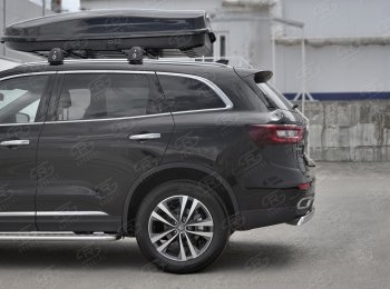 11 549 р. Защита заднего бампера (Ø75х42 мм, нержавейка) Russtal Renault Koleos 2 (2016-2025)  с доставкой в г. Керчь. Увеличить фотографию 3