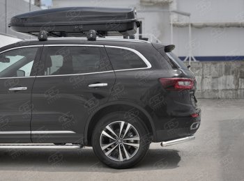 17 849 р. Защита заднего бампера (Ø63 мм уголки, нержавейка) SLITKOFF  Renault Koleos  2 (2016-2025)  с доставкой в г. Керчь. Увеличить фотографию 3