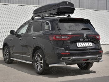 17 849 р. Защита заднего бампера (Ø63 мм уголки, нержавейка) SLITKOFF  Renault Koleos  2 (2016-2025)  с доставкой в г. Керчь. Увеличить фотографию 4