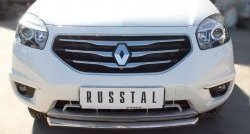 14 499 р. Одинарная защита переднего бампера диаметром 63 мм SLITKOFF  Renault Koleos  1 (2011-2016) Phase 2, Phase 3  с доставкой в г. Керчь. Увеличить фотографию 2