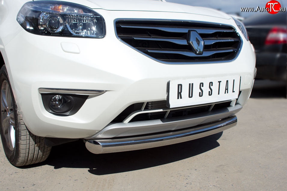 15 349 р. Одинарная защита переднего бампера диаметром 76 мм SLITKOFF  Renault Koleos  1 (2011-2016) Phase 2, Phase 3  с доставкой в г. Керчь