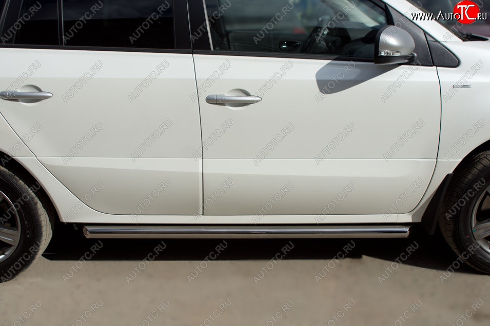 19 999 р. Защита порогов из круглой трубы диаметром 63 мм (рестайлинг) SLITKOFF  Renault Koleos ( 1) (2007-2016) Phase 1, Phase 2, Phase 3  с доставкой в г. Керчь