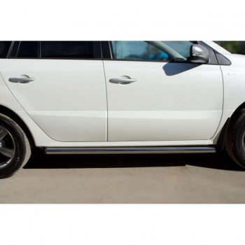 18 799 р. Защита порогов из круглой трубы диаметром 63 мм SLITKOFF v2  Renault Koleos ( 1) (2007-2016) Phase 1, Phase 2, Phase 3  с доставкой в г. Керчь. Увеличить фотографию 3