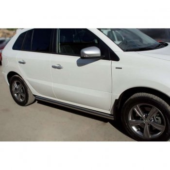 19 999 р. Защита порогов из круглой трубы диаметром 63 мм SLITKOFF v3  Renault Koleos ( 1) (2007-2016) Phase 1, Phase 2, Phase 3  с доставкой в г. Керчь. Увеличить фотографию 2