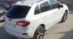 16 649 р. Защита порогов с круглыми вставками для ног из овальной трубы диаметром 75x42 мм (рестайлинг) Russtal Renault Koleos 1 Phase 2 (2011-2013)  с доставкой в г. Керчь. Увеличить фотографию 3