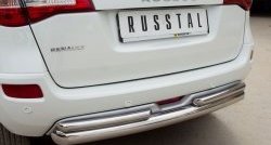 18 699 р. Защита заднего бампера (Ø76 и 42 мм, нержавейка) SLITKOFF  Renault Koleos ( 1) (2007-2016) Phase 1, Phase 2, Phase 3  с доставкой в г. Керчь. Увеличить фотографию 4