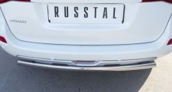 12 999 р. Защита заднего бампера (Ø75x42 мм, нержавейка) Russtal Renault Koleos 1 Phase 2 (2011-2013)  с доставкой в г. Керчь. Увеличить фотографию 4