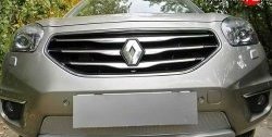 2 079 р. Сетка в бампер Autofamily (10 мм.) Renault Koleos 1 Phase 2 (2011-2013) (Хром)  с доставкой в г. Керчь. Увеличить фотографию 2
