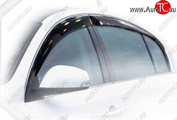 2 079 р. Дефлектора окон CA-Plastiс  Renault Latitude (2010-2018) (Classic полупрозрачный, Без хром.молдинга)  с доставкой в г. Керчь