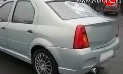 2 699 р. Козырёк на заднее лобовое стекло Street Renault Logan 1 дорестайлинг (2004-2010) (Неокрашенный)  с доставкой в г. Керчь. Увеличить фотографию 2