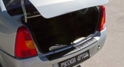 1 129 р. Защитная накладка на задний бампер RA  Renault Logan  1 (2004-2010) дорестайлинг  с доставкой в г. Керчь. Увеличить фотографию 4