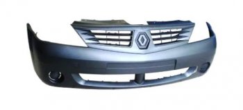 2 999 р. Передний бампер SAT  Renault Logan  1 (2004-2010) дорестайлинг (Неокрашенный)  с доставкой в г. Керчь. Увеличить фотографию 6