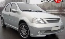 8 149 р. Передний бампер Street Renault Logan 1 дорестайлинг (2004-2010) (Неокрашенный)  с доставкой в г. Керчь. Увеличить фотографию 2