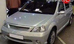 8 149 р. Передний бампер Street Renault Logan 1 дорестайлинг (2004-2010) (Неокрашенный)  с доставкой в г. Керчь. Увеличить фотографию 3