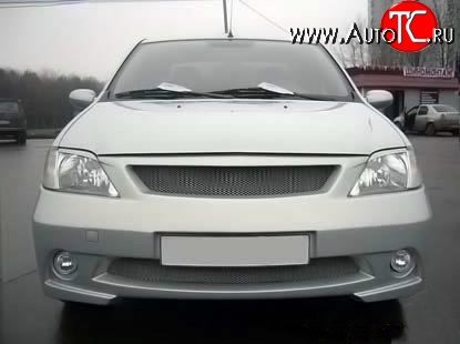 8 149 р. Передний бампер Street Renault Logan 1 дорестайлинг (2004-2010) (Неокрашенный)  с доставкой в г. Керчь