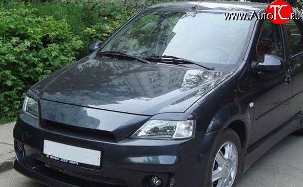 469 р. Реснички на фары M-VRS Renault Logan 1 дорестайлинг (2004-2010) (Неокрашенные)  с доставкой в г. Керчь