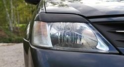 489 р. Реснички RA на фары Renault Logan 1 рестайлинг (2010-2016) (Неокрашенные)  с доставкой в г. Керчь. Увеличить фотографию 3