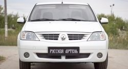 1 859 р. Защитная сетка решетки переднего бампера РА  Renault Logan  1 (2004-2010) дорестайлинг  с доставкой в г. Керчь. Увеличить фотографию 2